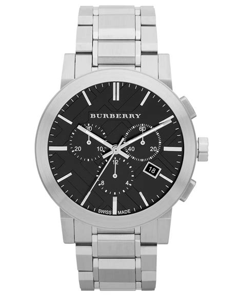 Burberry Watch, Men's Swiss Chronograph Stainless 